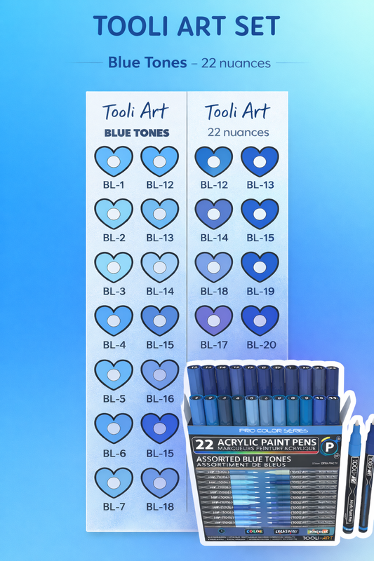 Nuancier Tooli Art Blue Tones